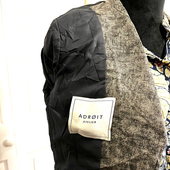 Anthropology Adroit Atelier Faux Leather Moto Jacket sz 2, flawed - Picture 11 of 15